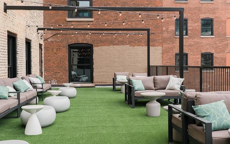 Roof Deck and Terrace with Lounge Seating