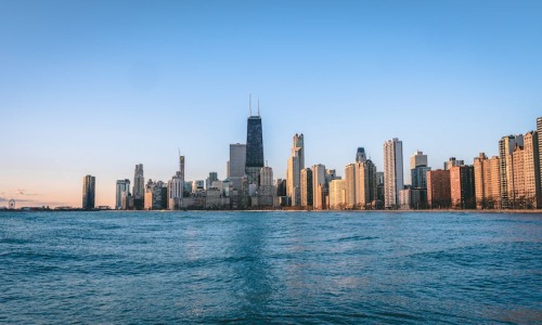 Chicago skyline - Chicago apartment rental market