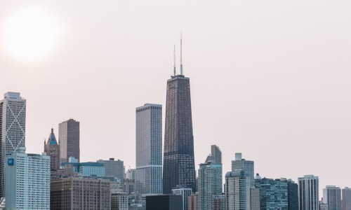 Chicago green building skyline - chicago green building