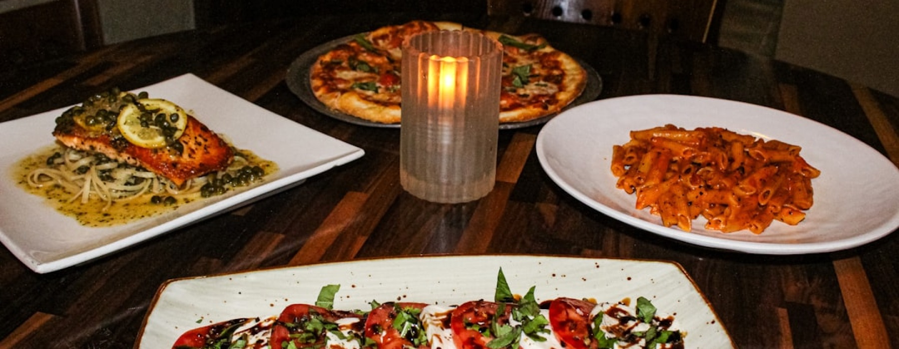A spread of Italian lunch dishes in West Loop - West Loop lunch specials