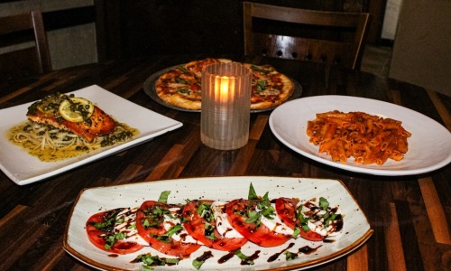 A spread of Italian lunch dishes in West Loop - West Loop lunch specials