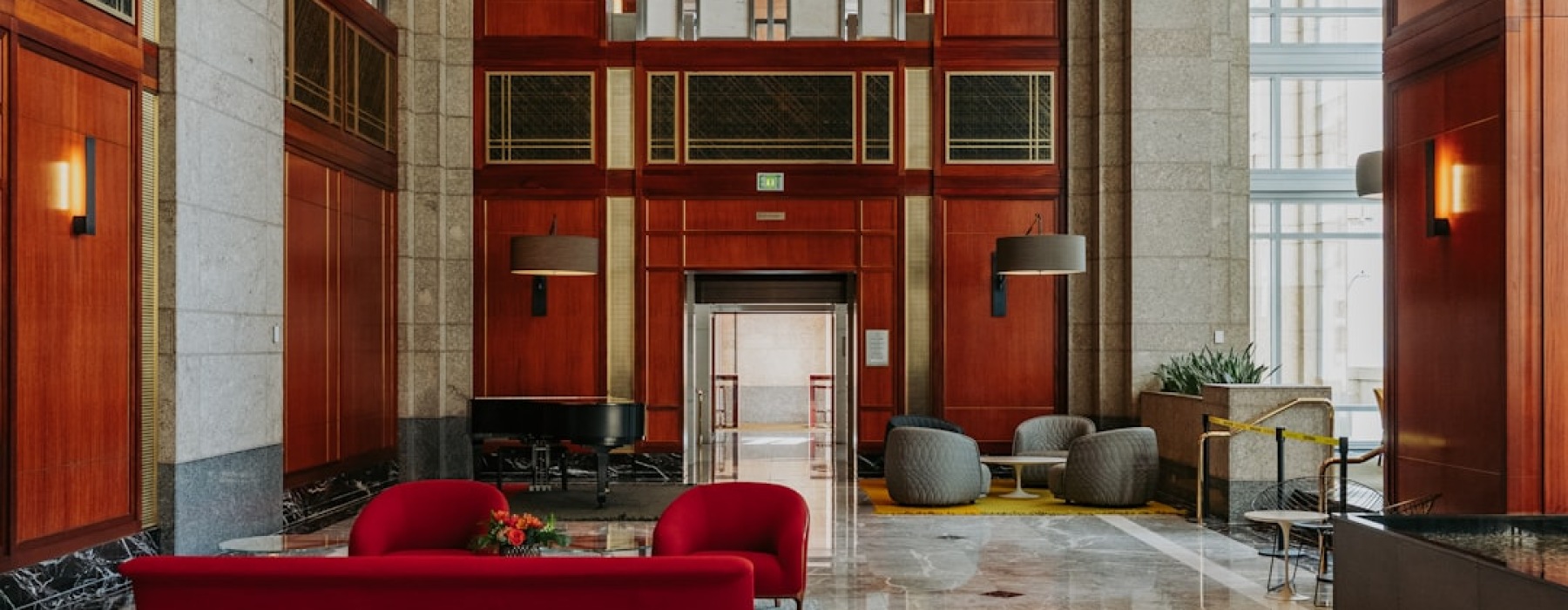 24 hour concierge service luxury apartment lobby Chicago - 24 hour concierge service