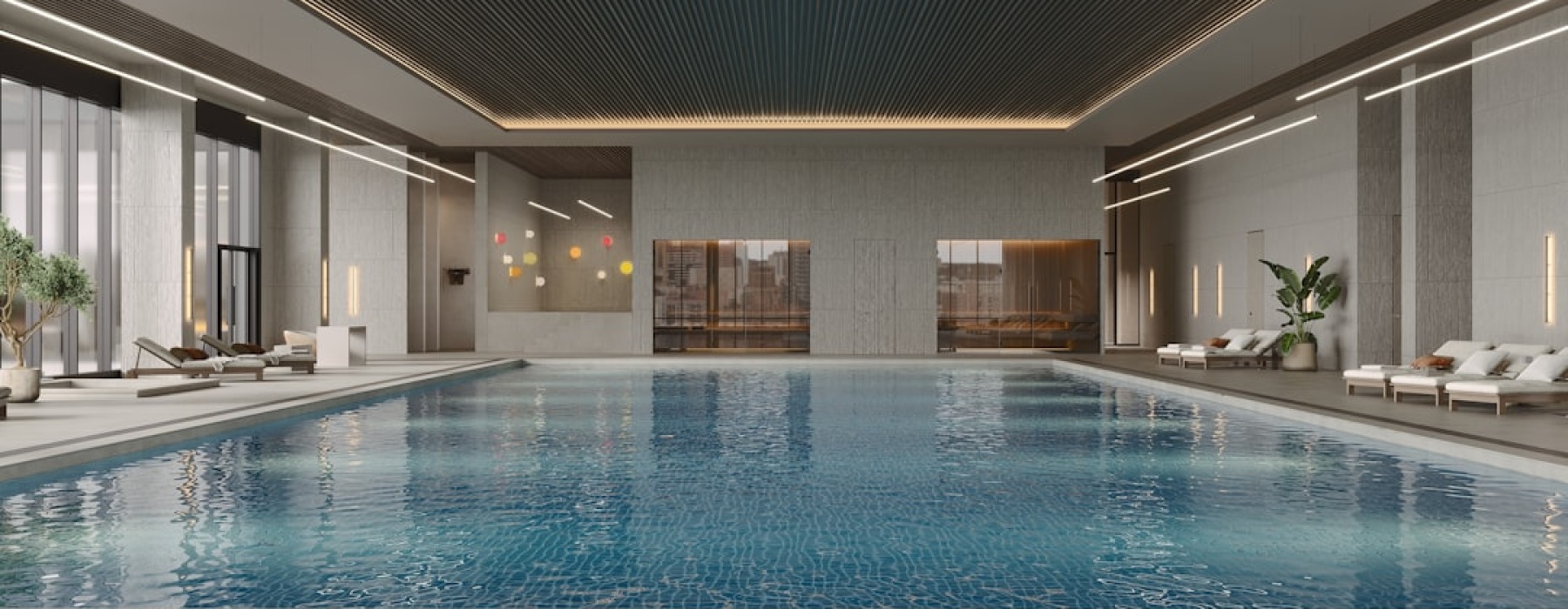 indoor pool apartments